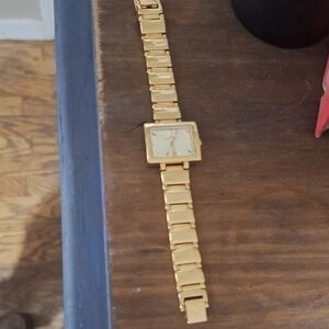 Gold Square Face Watch